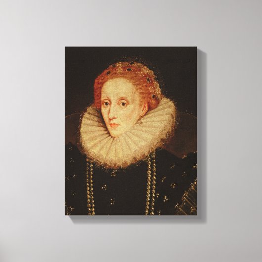 Portrait von Königin Elizabeth I. Leinwanddruck (Vorderseite)