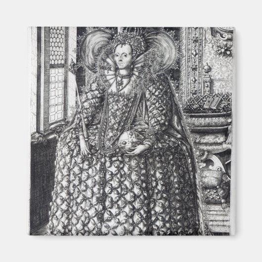 Portrait von Königin Elizabeth I. Magnet (Vorne)