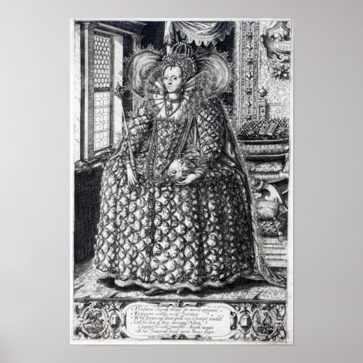 Portrait von Königin Elizabeth I. Poster (Vorne)
