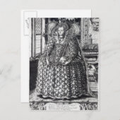 Portrait von Königin Elizabeth I. Postkarte (Vorne/Hinten)
