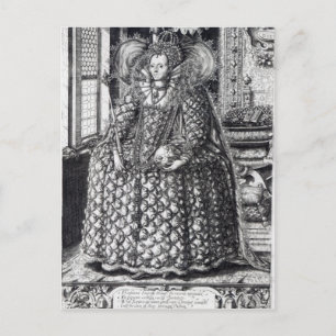 Portrait von Königin Elizabeth I. Postkarte