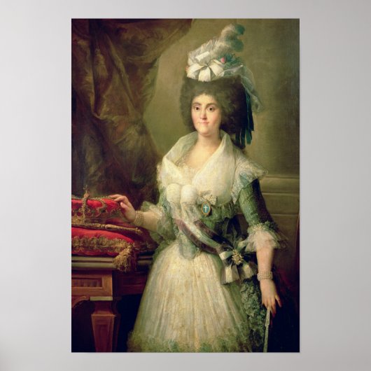 Portrait von Königin Maria Luisa Poster (Vorne)