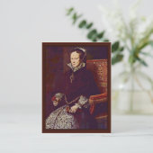 Portrait von Königin Maria von England durch Mor A Postkarte (Stehend Vorderseite)