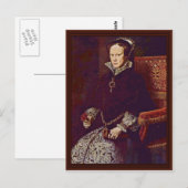Portrait von Königin Maria von England durch Mor A Postkarte (Vorne/Hinten)