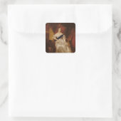 Portrait von Königin Victoria Quadratischer Aufkleber (Tasche)