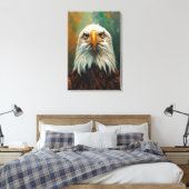 Portrait von künstlerischem Adler - lebhafte Ölmal Leinwanddruck (Insitu (Schlafzimmer))