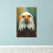 Portrait von künstlerischem Adler - lebhafte Ölmal Leinwanddruck (Insitu (Holzboden))