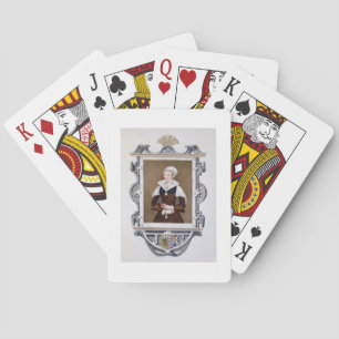 Portrait von Lady Jane Gray (1537-54) 'Nine-Days Q Spielkarten