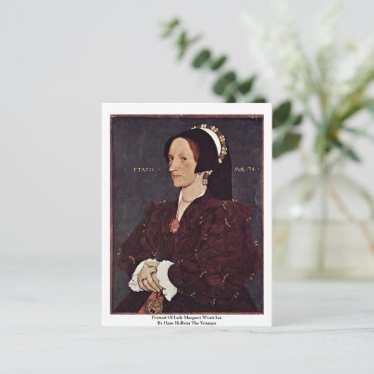 Portrait von Lady Margaret Wyatt Lee Postkarte (Stehend Vorderseite)