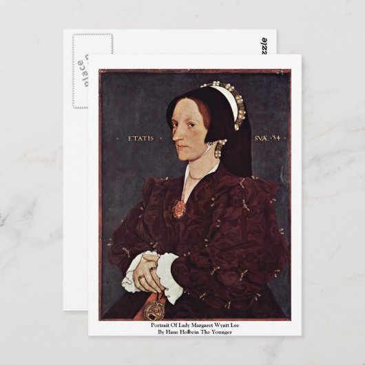 Portrait von Lady Margaret Wyatt Lee Postkarte (Vorne/Hinten)