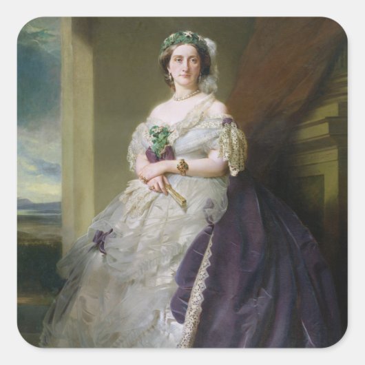 Portrait von Lady Middleton , 1863 Quadratischer Aufkleber (Vorderseite)
