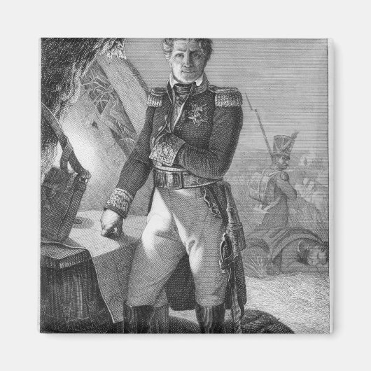 Portrait von Laurent de Gouvion Saint-Cyr Magnet (Vorne)