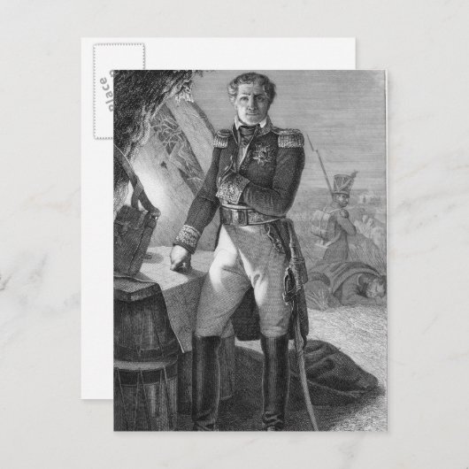 Portrait von Laurent de Gouvion Saint-Cyr Postkarte (Vorne/Hinten)