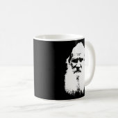 Portrait von Leo Tolstoy Kaffeetasse (VorderseiteRechts)