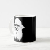 Portrait von Leo Tolstoy Kaffeetasse (Vorderseite Links)