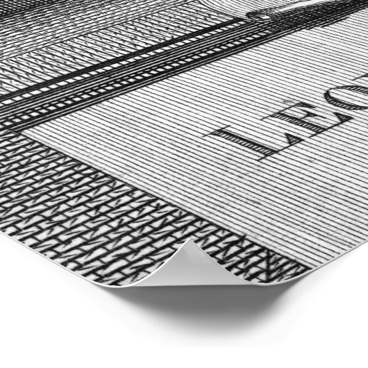 Portrait von Leonard Euler Poster (Ecke)