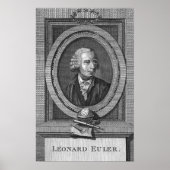 Portrait von Leonard Euler Poster (Vorne)