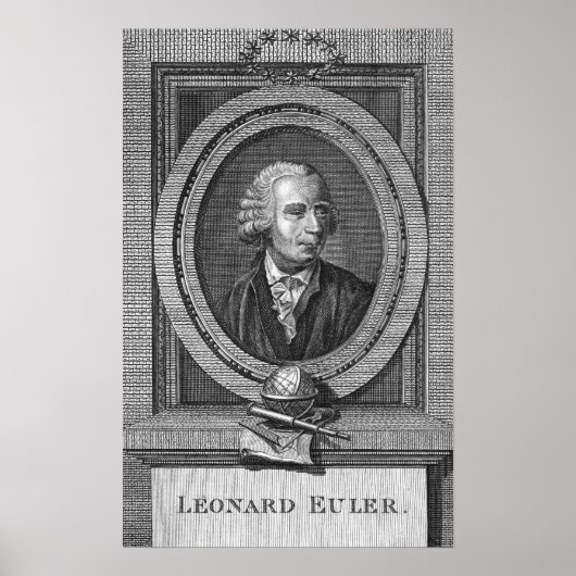Portrait von Leonard Euler Poster (Vorne)
