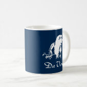 Portrait von Leonardo Da Vinci Kaffeetasse (VorderseiteRechts)