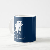 Portrait von Leonardo Da Vinci Kaffeetasse (Vorderseite Links)
