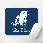 Portrait von Leonardo Da Vinci Mousepad (Mit Mouse)
