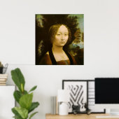 Portrait von Leonardo Da Vinci Poster (Heimbüro)