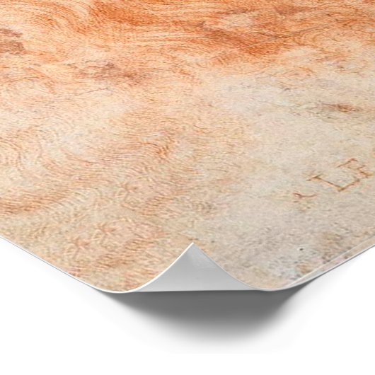 Portrait von Leonardo da Vinci Poster (Ecke)