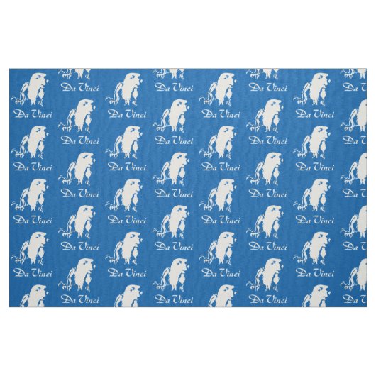 Portrait von Leonardo Da Vinci Stoff (Fat Quarter (45,7 x 55,9 cm))