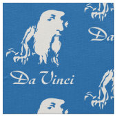 Portrait von Leonardo Da Vinci Stoff (Nahaufnahme)