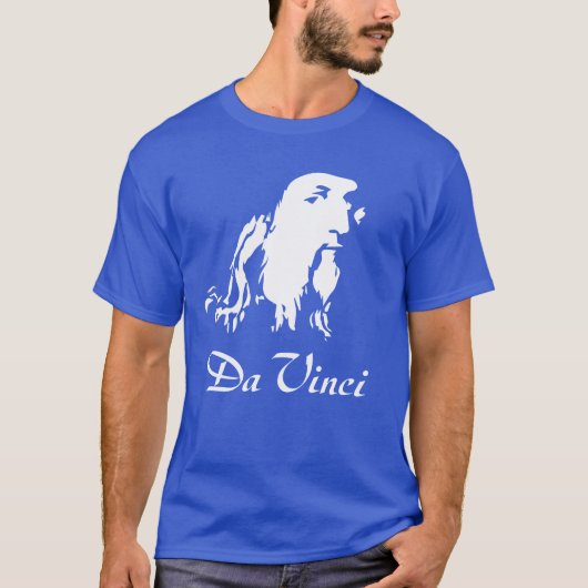 Portrait von Leonardo Da Vinci T-Shirt (Vorderseite)