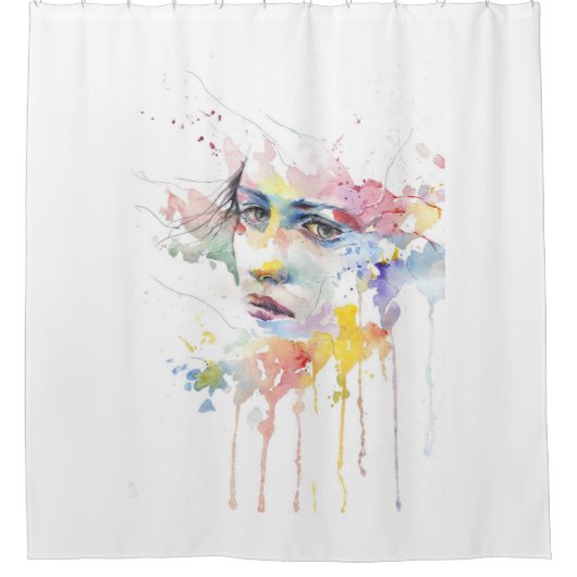 Portrait von Leuten Duschvorhang (Vorderseite)