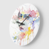 Portrait von Leuten Große Wanduhr (Winkel)