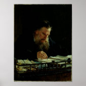 Portrait von Lev Tolstoy Poster (Vorne)