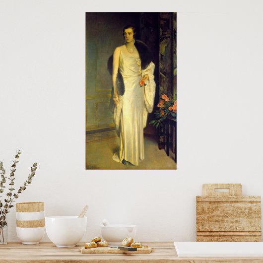 Portrait von Loelia, Herzogin von Westminster Poster (Küche)
