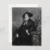 Portrait von Lola Montez , 1844 Postkarte (Vorne/Hinten)