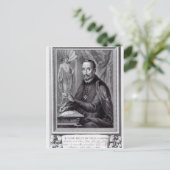 Portrait von Lope Felix de Vega Carpio Postkarte (Stehend Vorderseite)