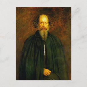 Portrait von Lord Alfred Tennyson von John Millais Postkarte