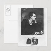 Portrait von Lord Byron Postkarte (Vorne/Hinten)
