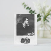 Portrait von Lord Byron Postkarte (Stehend Vorderseite)