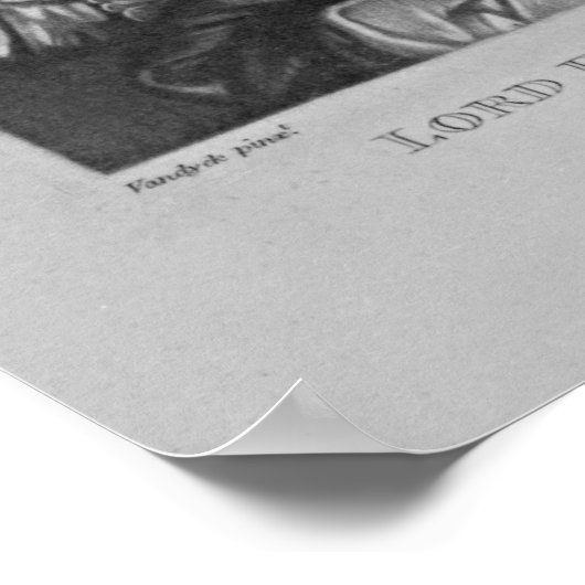 Portrait von Lord Francis Villiers Poster (Ecke)