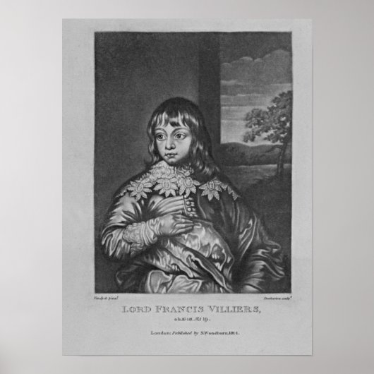 Portrait von Lord Francis Villiers Poster (Vorne)