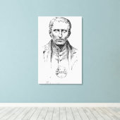 Portrait von Louis Braille Leinwanddruck (Insitu (Holzboden))