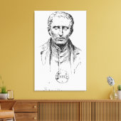 Portrait von Louis Braille Leinwanddruck (Insitu (Wohnzimmer))