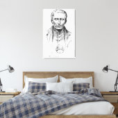 Portrait von Louis Braille Leinwanddruck (Insitu (Schlafzimmer))