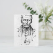 Portrait von Louis Braille Postkarte (Stehend Vorderseite)