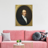 Portrait von Louis Cauchy Leinwanddruck (Insitu (Wohnzimmer))