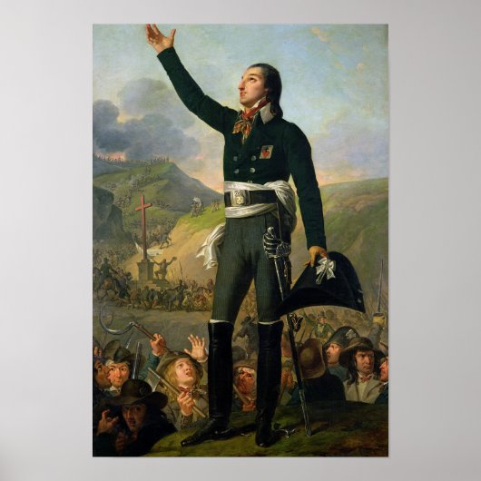 Portrait von Louis-Marie de Salgues Marquis Poster (Vorne)