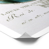 Portrait von Louis VIII, genannt "Le Lion", König  Poster (Ecke)