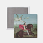 Portrait von Louis XIV 2 Magnet (Vorderseite/Rückseite)