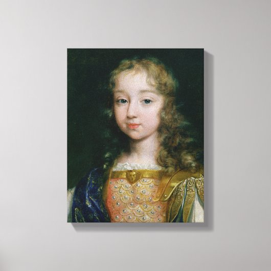 Portrait von Louis XIV als Kind Leinwanddruck (Vorderseite)